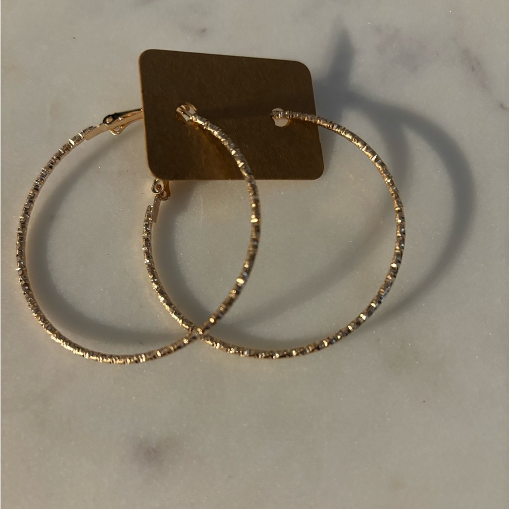 NEW - Gold Hoop Earrings
